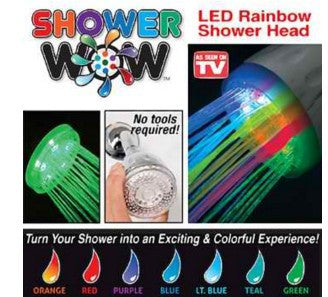 Wow LED Rainbow Shower Head