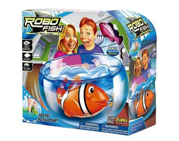 Robo Fish Play Set Bowl with Random Fish Included